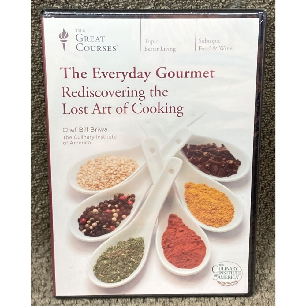 The Great Courses Everyday Gourmet Rediscovering Lost Art of Cooking 4-DVD Set